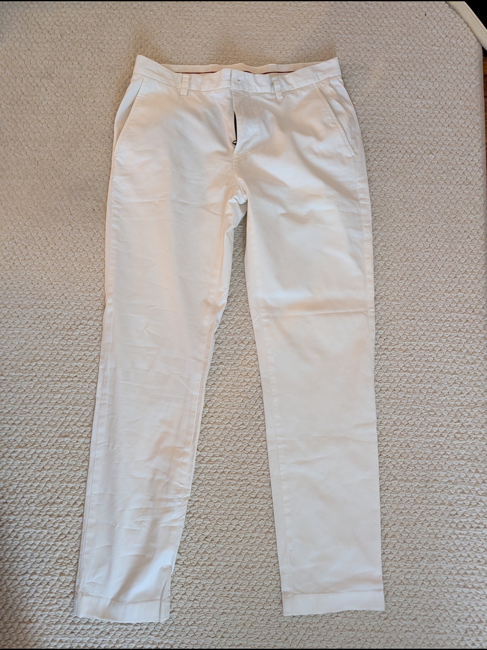 Brooks Brothers Red Fleece White Men's Chinos - Straight Leg